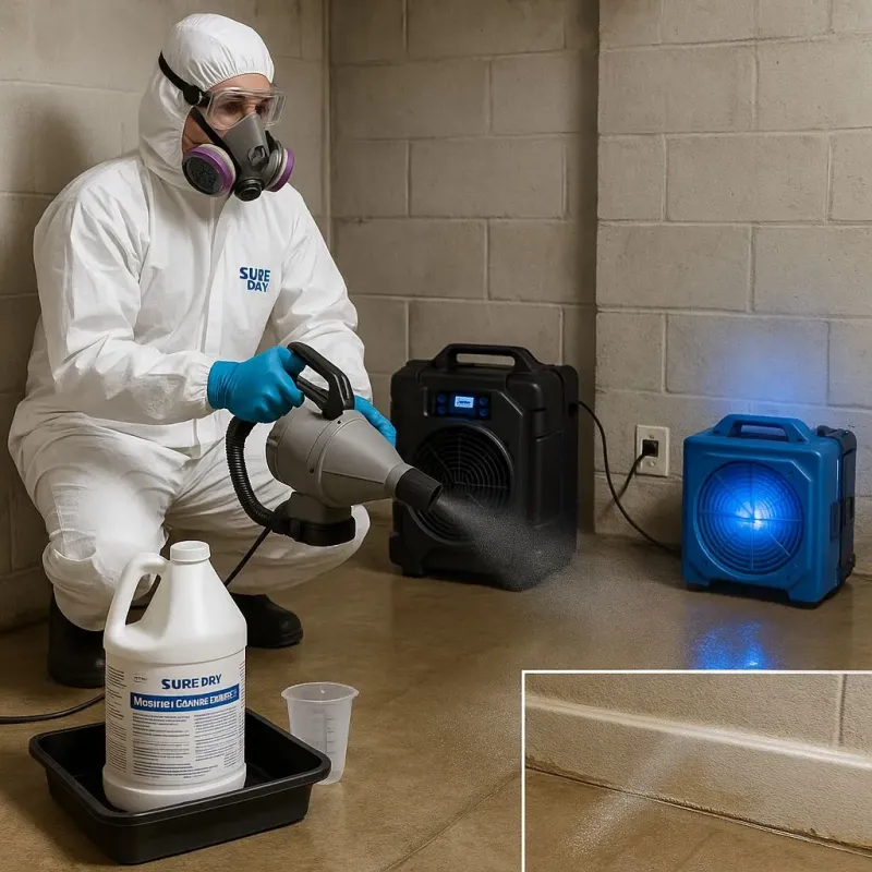 Sanitization and Odor Removal process in Oakwood, NY
